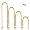 Zasiene Shoulder Bag Handbag Replacement Chain 4 Pieces Bag Chain