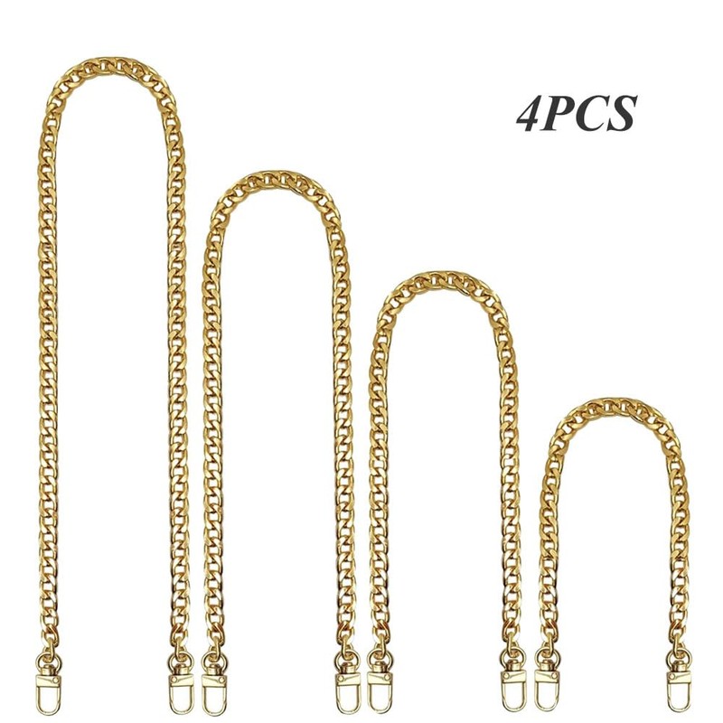 Zasiene Shoulder Bag Handbag Replacement Chain 4 Pieces Bag Chain