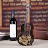 Guitar Shaped Wine Cork Container Wine Bottle Stopper Organizer Home