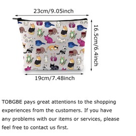 Singer Album Inspired Gift Karma is A Cat Makeup Bag Singer Merchandise Gift Singer Inspired Cosmetic Bag for Fans Singer Merch (MB, Singer Cat-PY2)