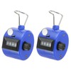 PATIKIL Clicker Counter, 2 Pack Handheld Tally Counter Mechanical 4-Digit
