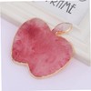 BIUDECO 1pc Shaped Manicure Palette Gold Brim Light Red Agate