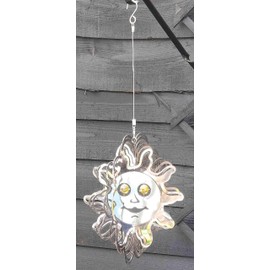 Stainless Steel Wind Spinner - 3D Mobile - Sun Face Spinner