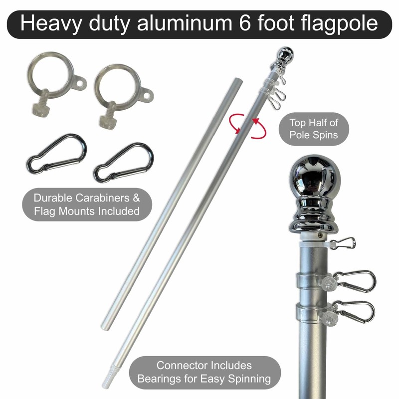 Kansas KU Jayhawks Big K Flag with Pole and Bracket