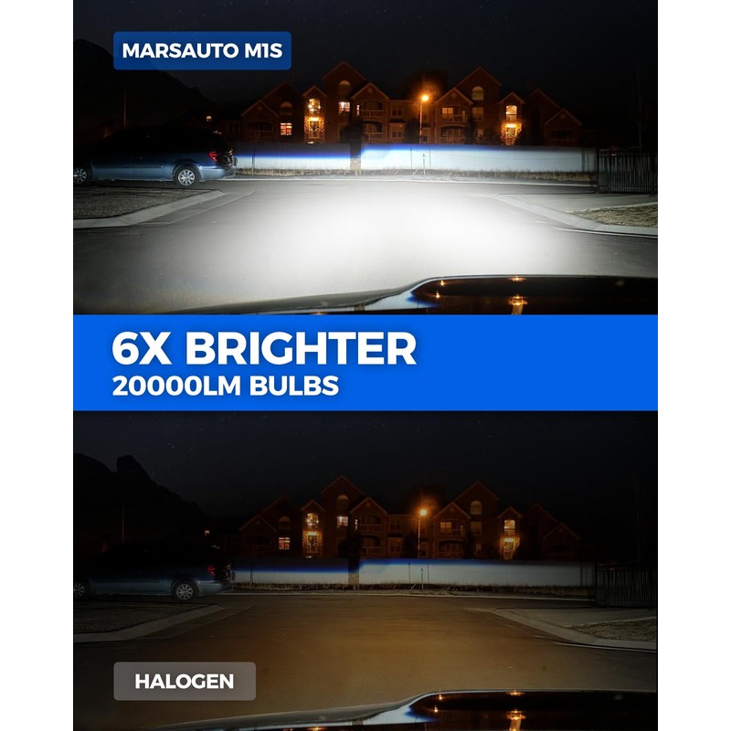 Marsauto 9005 9006 Fog Light HB3 HB4 Bulb Super Bright