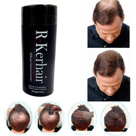 R-Kerhair 100% natürliche Keratin-Haarfasern mit Applikator, 27 g (Schwarz)