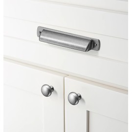 khtumeware 10 Pack 1-1/4" Vintage Retro Antique Pewter Zinc Alloy Cabinet Knobs - Single Hole Center Kitchen Cabinet Pull Hardware for Bedroom.