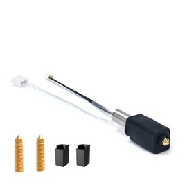 Hotend Kit for Sidewinder X3/X4 Head Extruder Heating Cartridge Thermistor with Extra 2Pcs Brass Nozzle and Silicone Cover Replacement for Sidewinder X3 Plus/Pro/Sidewinder X4 Series
