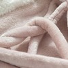 Hooded Blanket Wearable Polyester Plush Rabbit Ear Hooded Blanket Throw