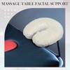 Mixweer 2 Pcs Massage Face Cradle Cover Fleece Massage Table