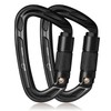 BEIFENG Auto Locking Carabiner 25KN Professional Rock Climbing Carabiner Obtained