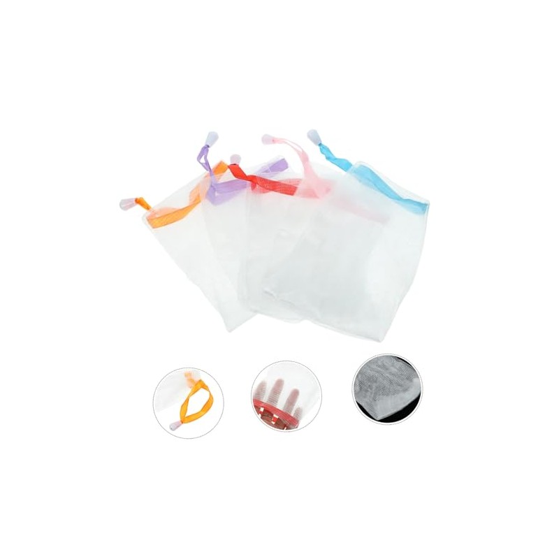 Bolsa de Jabón Facial Espumosa 10 Piezas de Malla Exfoliante
