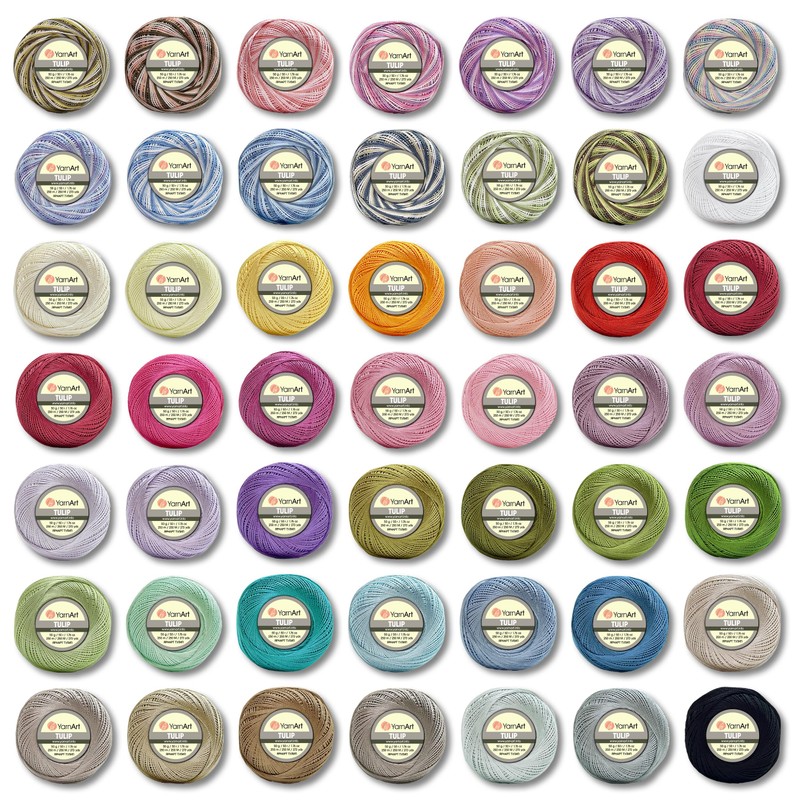 Frida's Wollhaus YarnArt 50g Tulip Crochet Yarn Fillet Yarn Microfiber