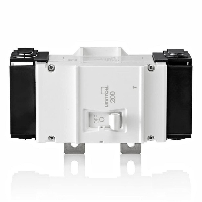 Leviton 200A 2-Pole Main Circuit Breaker, Thermal Magnetic, LM200-T, White