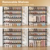 VILICK 5 Tier Shoe Rack 33" Wide Metal Shoe Organizer