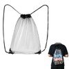 KKLM Drawstring Backpack Pool Bag Transparent Fruit Storage Transparent Backpack