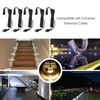 5pcs 4.9ft Deck Light Extension Cable IP67 Waterproof Extension Cord