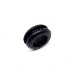 Dangoodbuy - Black SBR Rubber Push-in Grommet - Inner Diameter 3/8", Outer Diameter 5/8", Fits Panel Hole 7/16", Fits Panel Thickness 3/32" (12 Pack)