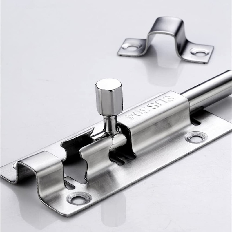 YUOIP® 3" Gate Bolt Sliding Lock Barrel Bolts Stainless Steel