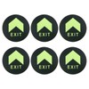 PATIKIL Glowing Exit Sign Sticker, 24 Pack Directional Adhesive Removable