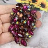 SELOVO Rhinestone Statement Brooch Pin Flower Dress Accessory (Purple)