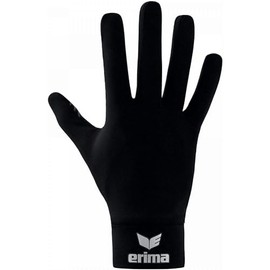 Erima Adult Functional Field Player Gloves, Black, 4