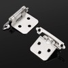 knobelite Satin Nickel Cabinet Hinges for Kitchen Cabinets Doors, 30