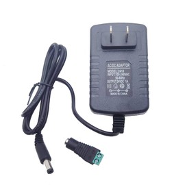 24V 1A 24W DC Power Supply Adapter 100~240V AC to DC 24 Volt 1 Amp Converter 24 vdc 1000mA 800mA 600mA 400mA 200mA with 5.5mm x 2.5mm 2.1mm for LED Strip Light for Household Electronics Routers