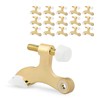 KOVOSCH 16 Pack Hinge Pin Door Stopper Bright Brass -