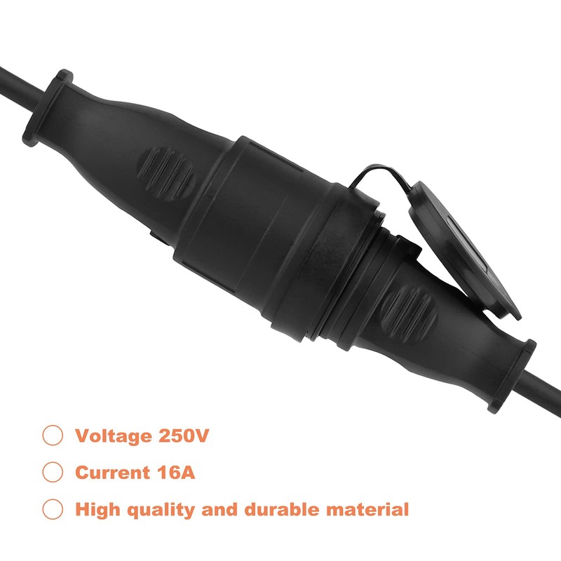 Schuko Plug and Schuko Coupling, Protective Contact Plug, Pack of