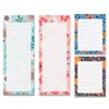 Magnetic Notepads for Refrigerator, 4-Pack Grocery List Magnet Pad for