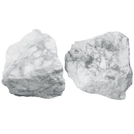 QINJIEJIE QINJIEJIE Gro?e Wei?er Howlith Rohstein Kristalle Naturstein Wei?er Howlith Stein Echt Natrlicher Kristall Steine Reiki Premium Wasserstein 4.5-5.5 cm