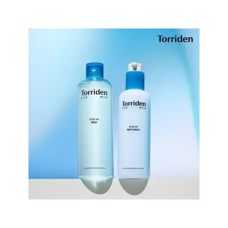 Toriden [SET] 토리든 다이브인 포맨 저분자 히알루론산 스킨 300ml+젤 로션