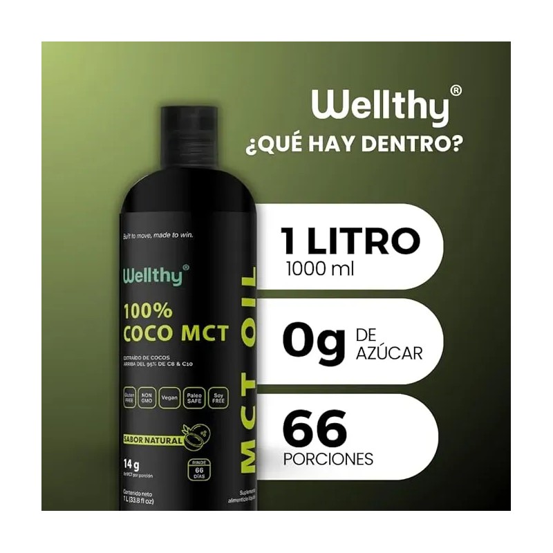 100 Coco Mct Oil 1 L Wellthy