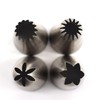 #1M #2D #4B #6B Large Piping Nozzles, 4 pcs Stainless