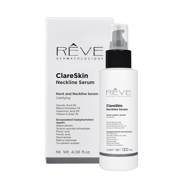 ClareSkin Neckline Serum - Suero para cuello y escote - Aclarante - 120 ml