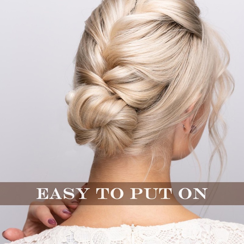 Quacc 20 PCS Bun Hair Nets Women Stretchy Lightweight Elastic