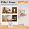 Remote Control Outlet Plug, TESSAN Wireless Light Switch Kit 100ft