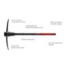 INTERTOOL Pick Axe for Digging - 36” Heavy Duty Garden