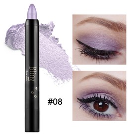 Boobeen Eyeshadow Pencil Crayon Waterproof Eyeshadow Stick Shimmer Cream Eyeshadow Pencil for Sparkle Makeup, Easy to Use (08#)
