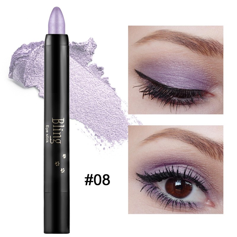 Boobeen Eyeshadow Pencil Crayon Waterproof Eyeshadow Stick Shimmer Cream Eyeshadow