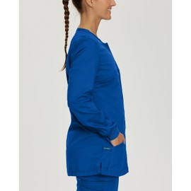 Landau Proflex Tailored Fit 3-Pocket Snap-Front Scrub Jacket for Women 3038 Galaxy 5XL