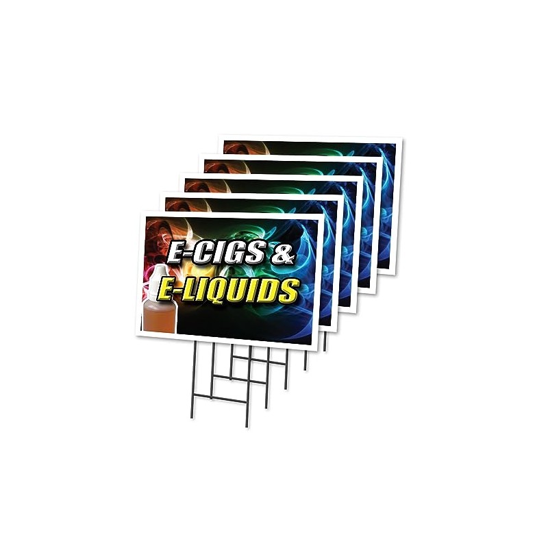 ECIG & ELIQUID 5 Pack of 12" x 16" Yard