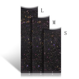 Hair coloring board for professional hair salon Barber hairdresser design styling tools accessories Balayage plate (Glitter Black, M Size)