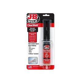 J-B Weld ClearWeld 5 Minute Epoxy, Clear, 14ml w/Static Mixer, (50114H)