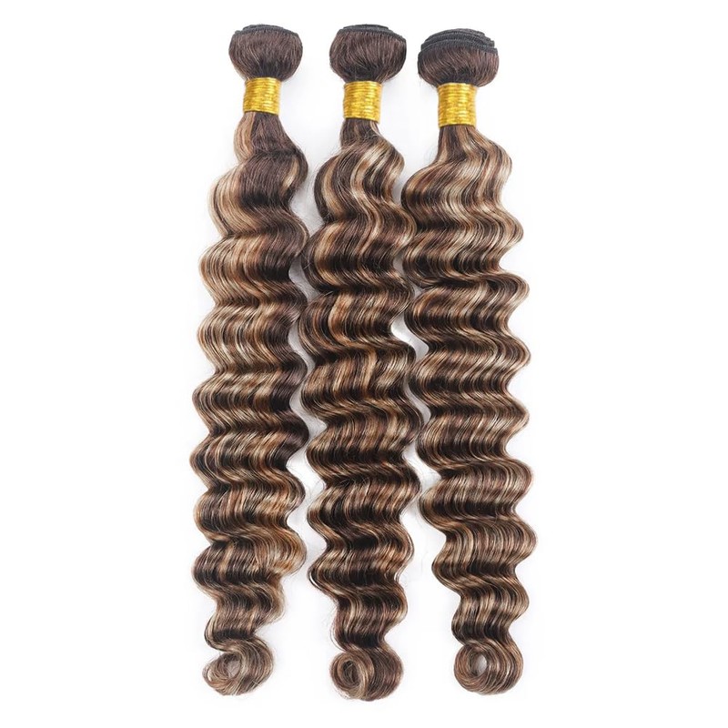 P4613 Bundles Highlight Loose Deep Wave Human Hair Bundle 8A