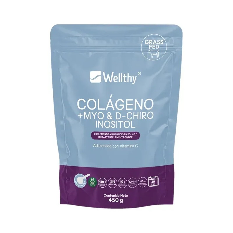 Wellthy Colageno Hidrolizado, Myo & D-chiro Inositol 450g