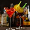 ALINK Short Glass Straws, 6 Inch Small Reusable Clear Glass