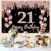21st Birthday Decorations for Girls, Party Decoration Black and Rose