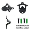 HAIICEN 12 PCS Bulk Bottle Opener Wall Mounted Black White